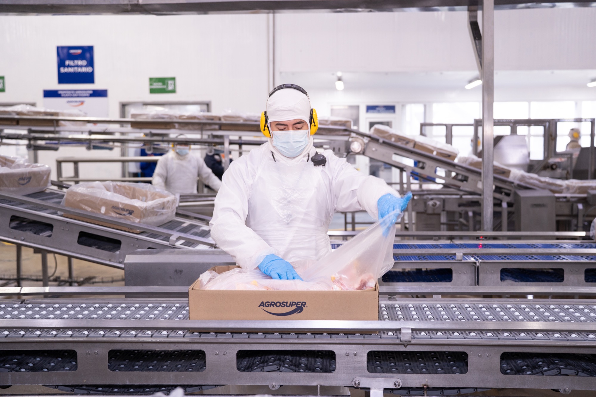 Control de calidad en línea de producción Agrosuper